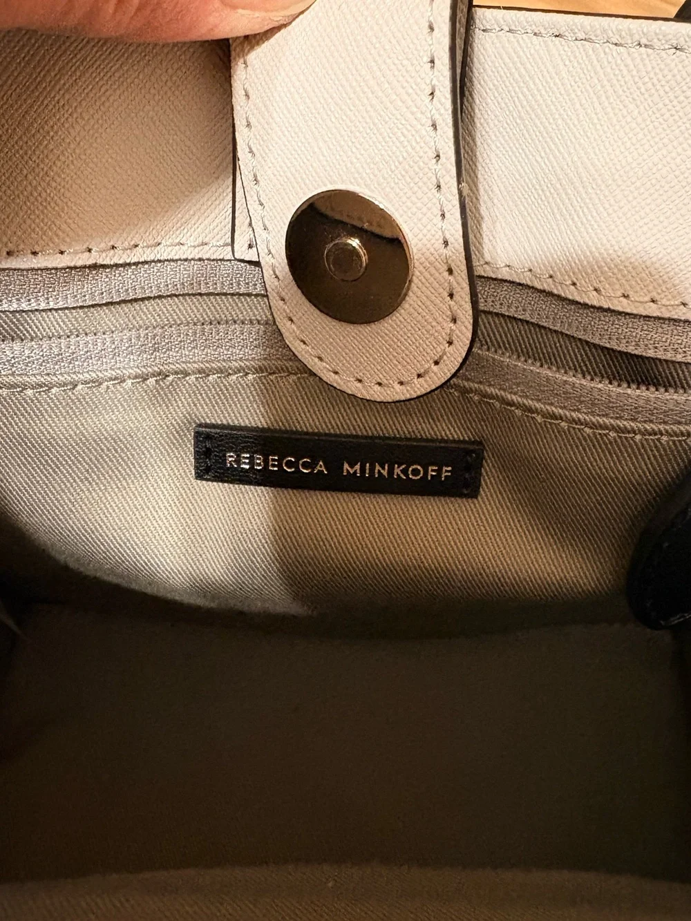 Rebecca Minkoff Mini Satchel in Light Gray Leather